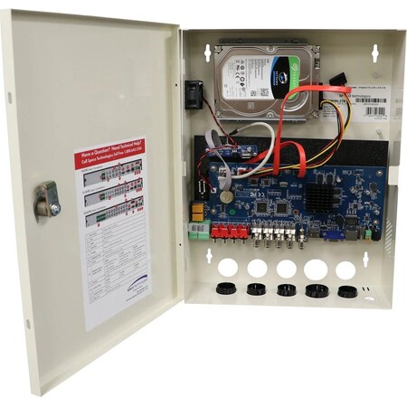 Speco Technologies Wall Mount HRL Series Hybrid Recorder, 6 Channel, 6TB, H16WHRL6TB H16WHRL6TB